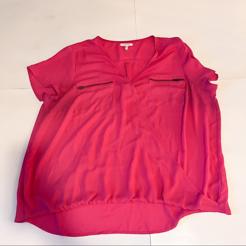 Maurice’s Pink Criss Cross Dress Shirt SZ-2